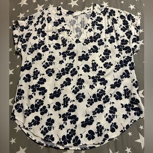 Gap Floral Short Sleeve Blouse